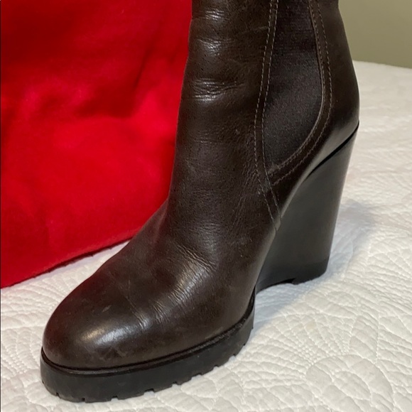 Michael Kors leather wedge booties - Picture 10 of 11